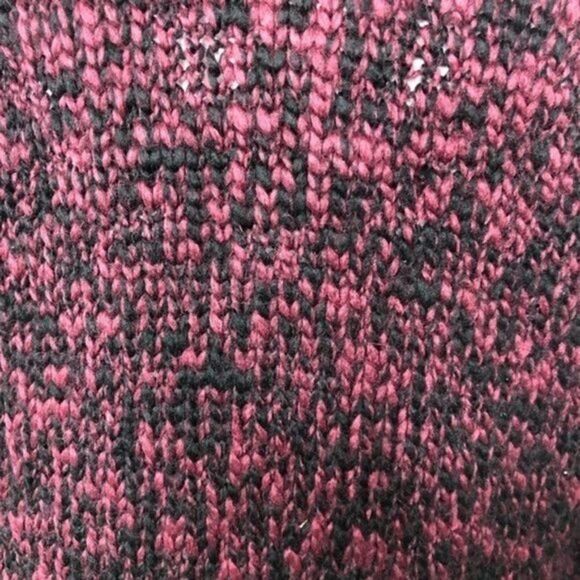 TREASURE & BOND Wool Turtleneck Sweater In Burgundy Rhode Combo XS - Picture 7 of 9